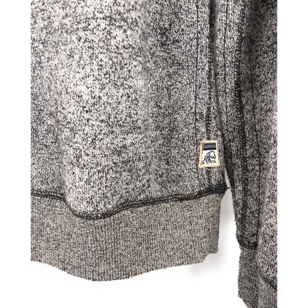 Surf Side Supply 1/4‎ Zip Men's S/P Sweater Gray Mock Neck Pullover - Picture 3 of 6